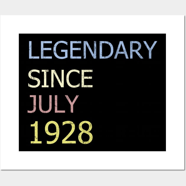 LEGENDARY SINCE JULY 1928 Wall Art by BK55